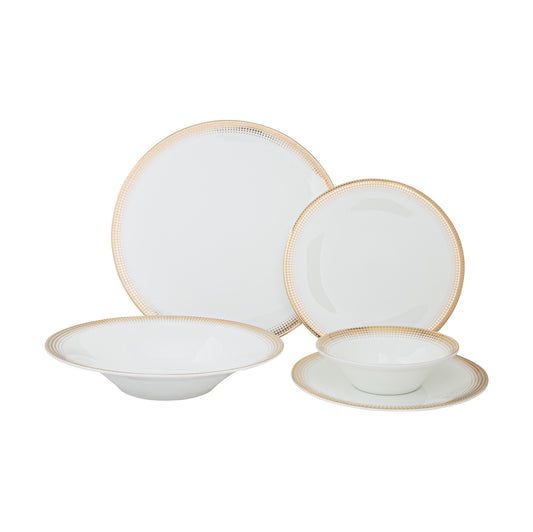 AMBASSADOR GOLD DINNERWARE 20PC